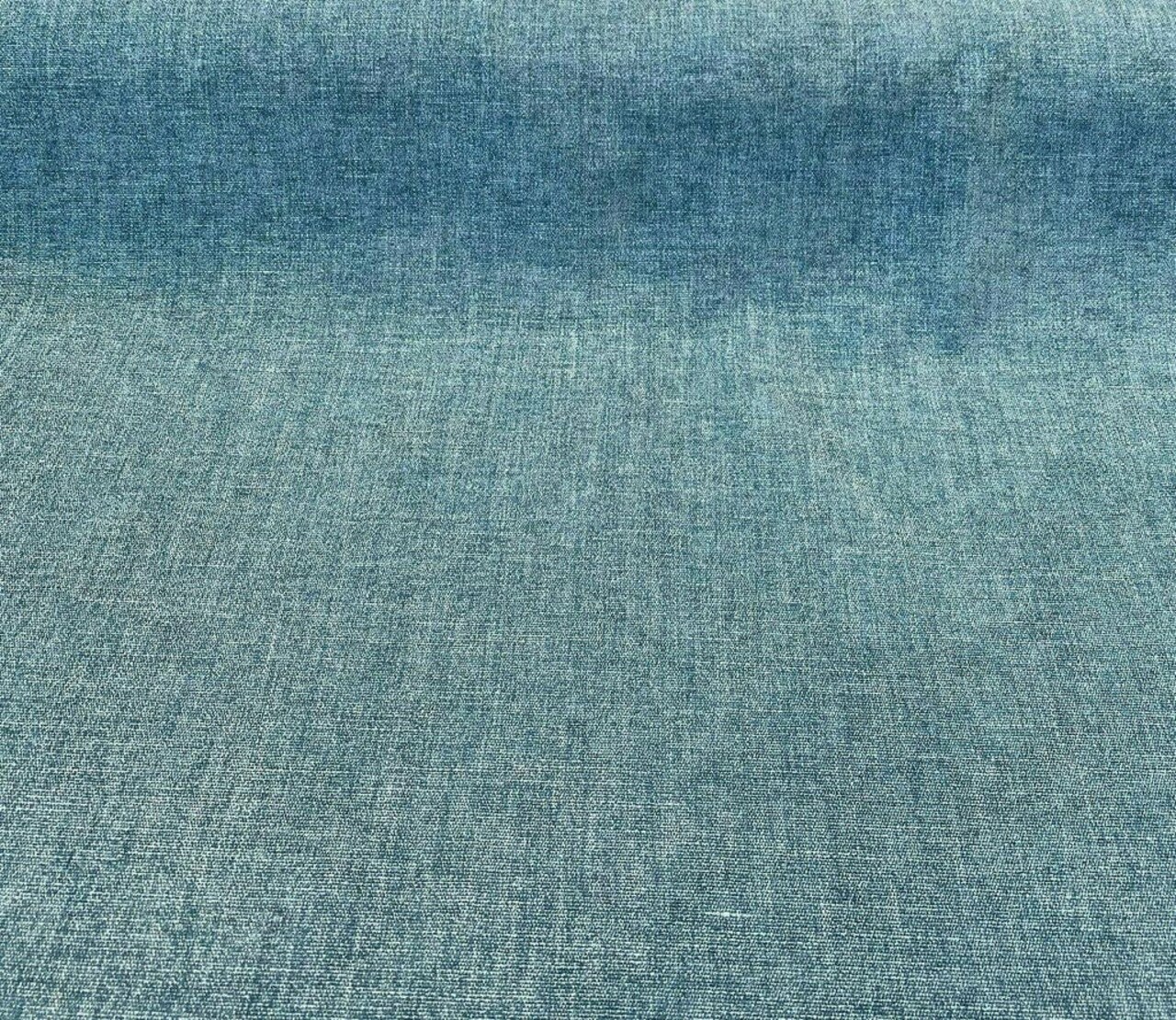 1 Yard Upholstery Chenille Fabric Teal Ocean Soft Durable 100% Polyester 54 Inch Width